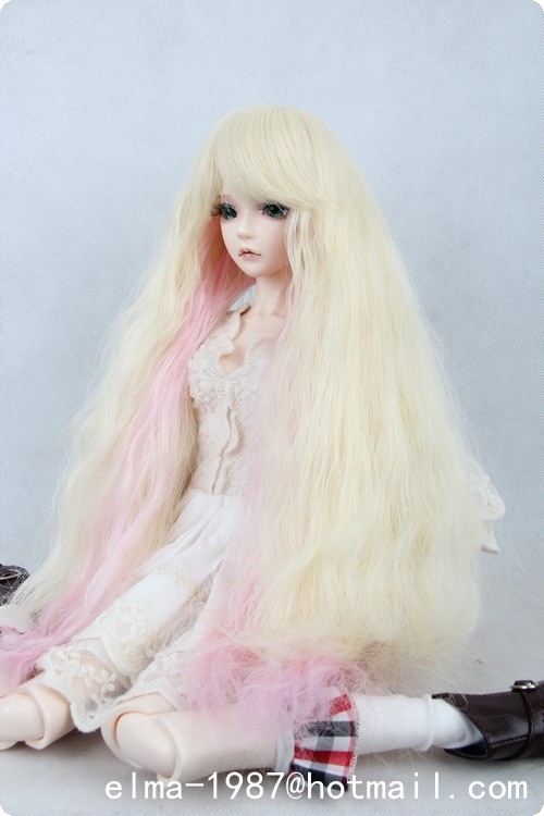 light golden and pink long wig for bjd-02.jpg